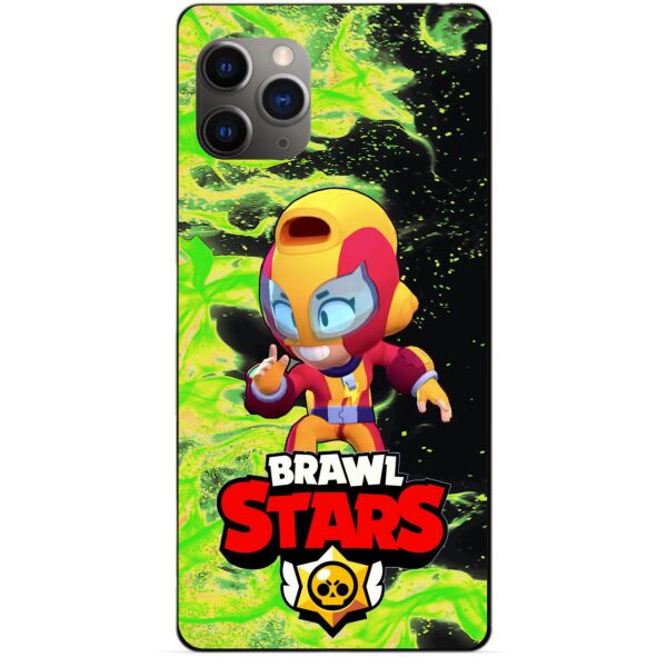 

Силиконовый бампер чехол Candy для Iphone 11 Pro с Героем Brawl Stars Макс