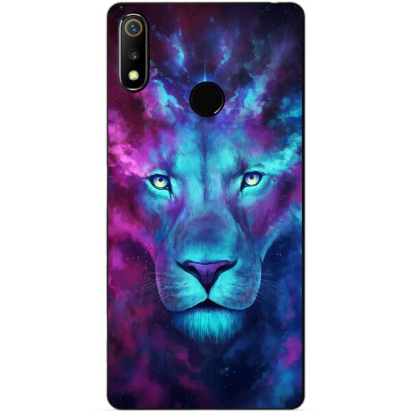 

Силиконовый чехол бампер Candy для Realme 3 с рисунком Космический лев