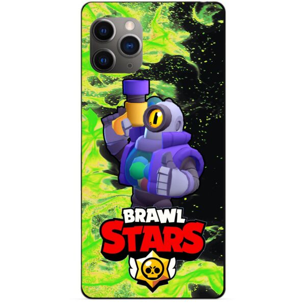 

Силиконовый бампер чехол Candy для Iphone 11 Pro с Героем Brawl Stars Рико