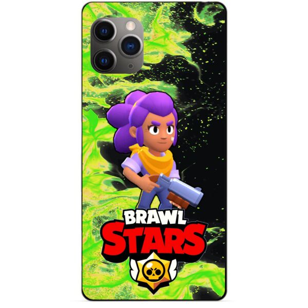 

Силиконовый бампер чехол Candy для Iphone 11 Pro с Героем Brawl Stars Шелли