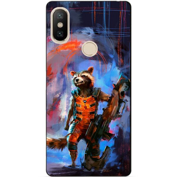 

Силиконовый бампер чехол Candy для Xiaomi Redmi S2 с рисунком Реактивный Енот