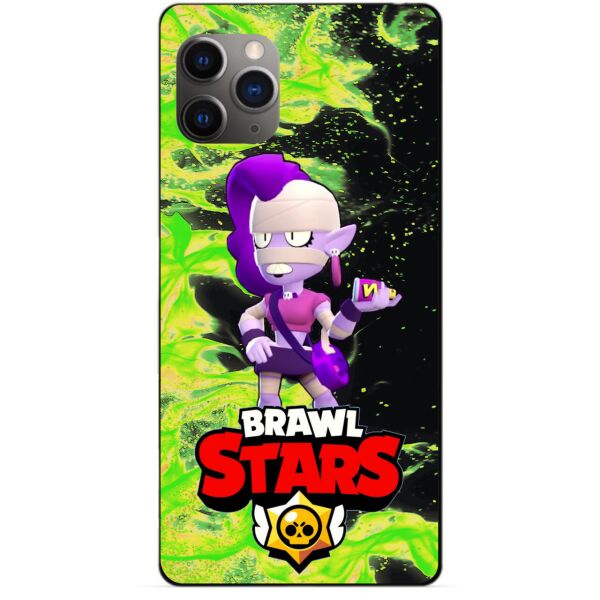 

Силиконовый бампер чехол Candy для Iphone 11 Pro с Героем Brawl Stars Эмз