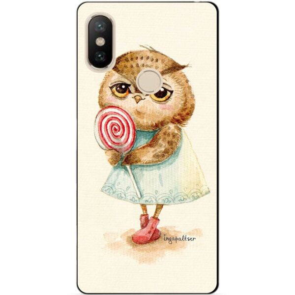 

Силиконовый бампер чехол Candy для Xiaomi Redmi S2 с рисунком Сова с леденцом