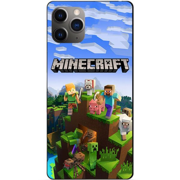 

Силиконовый бампер чехол Candy для Iphone 11 Pro с рисунком Minecraft
