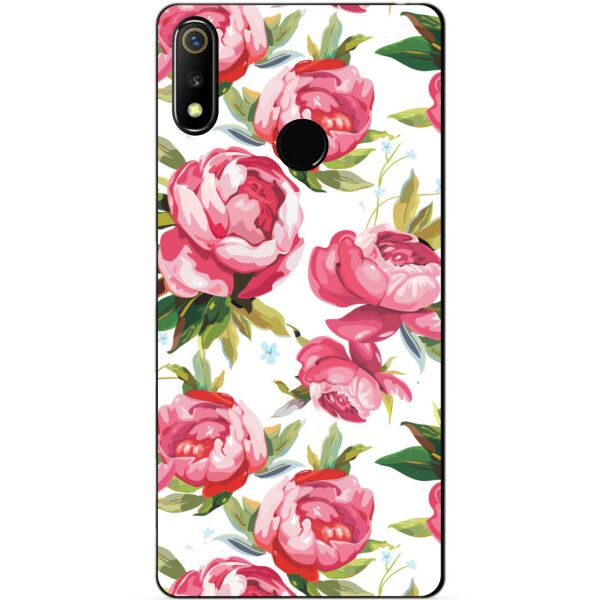 

Силиконовый чехол бампер Candy для Realme 3 с рисунком Пионы