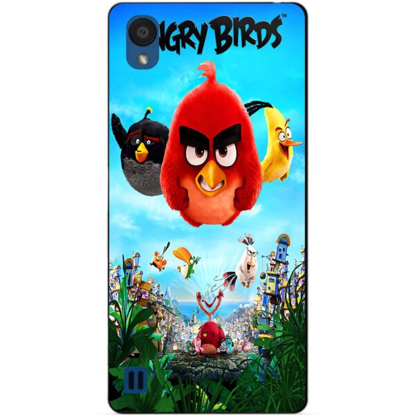 

Силиконовый бампер чехол Candy для ZTE Blade A5 с рисунком Angry Birds