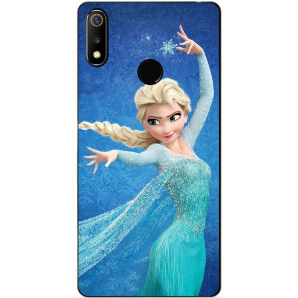 

Силиконовый чехол бампер Candy для Realme 3 с рисунком Эльза