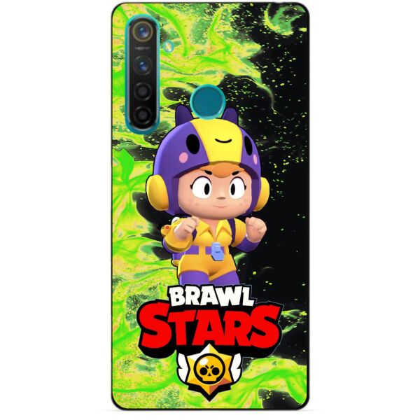 

Силиконовый чехол бампер Candy для Realme 5 Pro с Героем Brawl Stars Беа