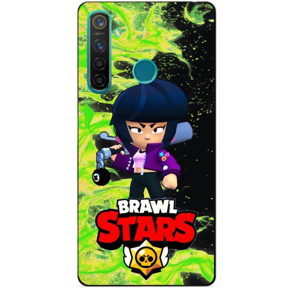 

Силиконовый чехол бампер Candy для Realme 5 Pro с Героем Brawl Stars Биби