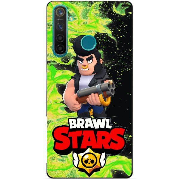 

Силиконовый чехол бампер Candy для Realme 5 Pro с Героем Brawl Stars Булл