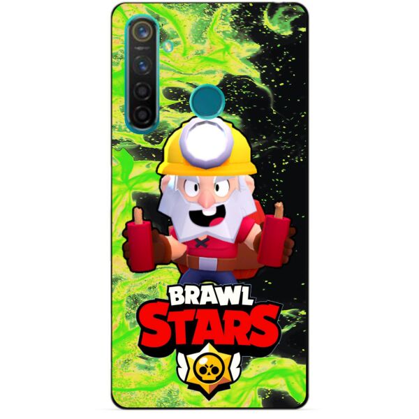 

Силиконовый чехол бампер Candy для Realme 5 Pro с Героем Brawl Stars Динамайк