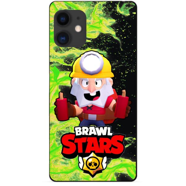 

Силиконовый бампер чехол Candy для Iphone 11 с Героем Brawl Stars Динамайк