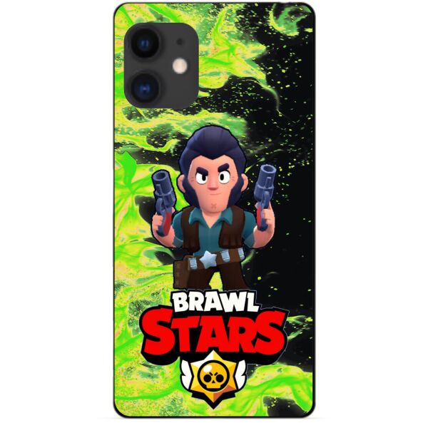 

Силиконовый бампер чехол Candy для Iphone 11 с Героем Brawl Stars Кольт