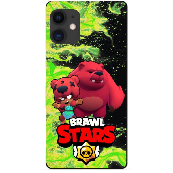 

Силиконовый бампер чехол Candy для Iphone 11 с Героем Brawl Stars Нита Мишка