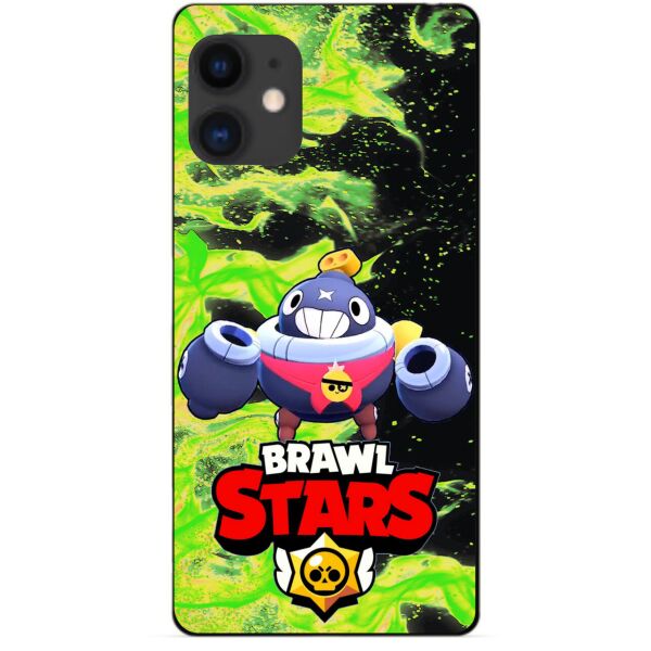 

Силиконовый бампер чехол Candy для Iphone 11 с Героем Brawl Stars Тик