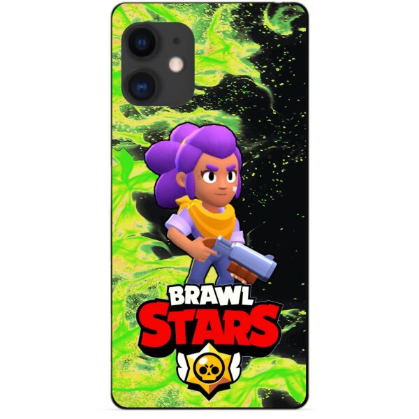 

Силиконовый бампер чехол Candy для Iphone 11 с Героем Brawl Stars Шелли