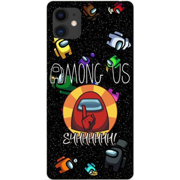 

Силиконовый бампер чехол Candy для Iphone 11 с рисунком Among Us
