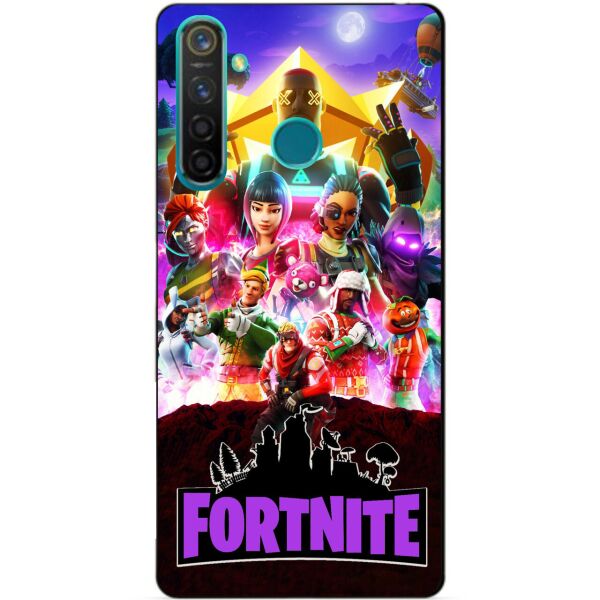 

Силиконовый чехол бампер Candy для Realme 5 Pro с рисунком Fortnite