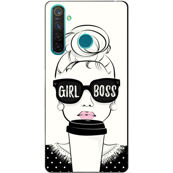 

Силиконовый чехол бампер Candy для Realme 5 Pro с рисунком Girl Boss