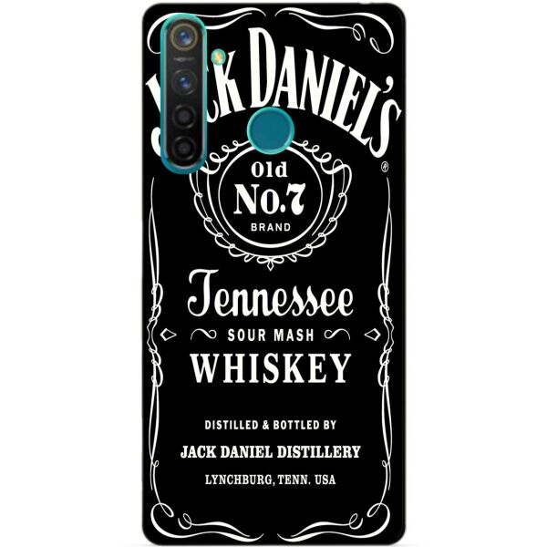 

Силиконовый чехол бампер Candy для Realme 5 Pro с рисунком Jack Daniels
