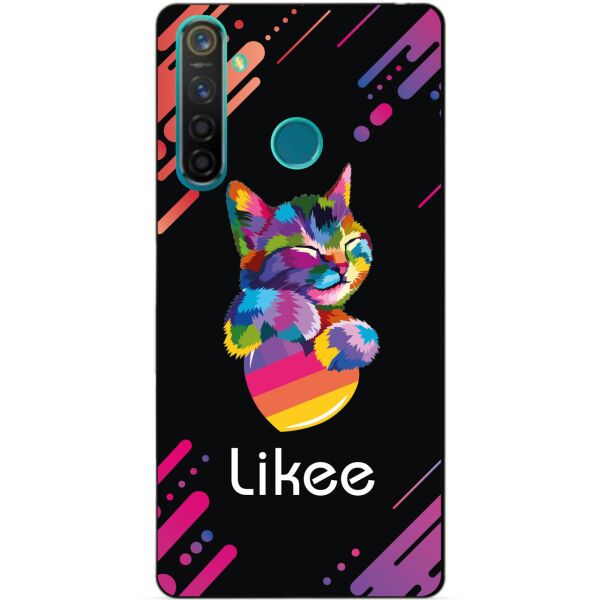 

Силиконовый чехол бампер Candy для Realme 5 Pro с рисунком Likee