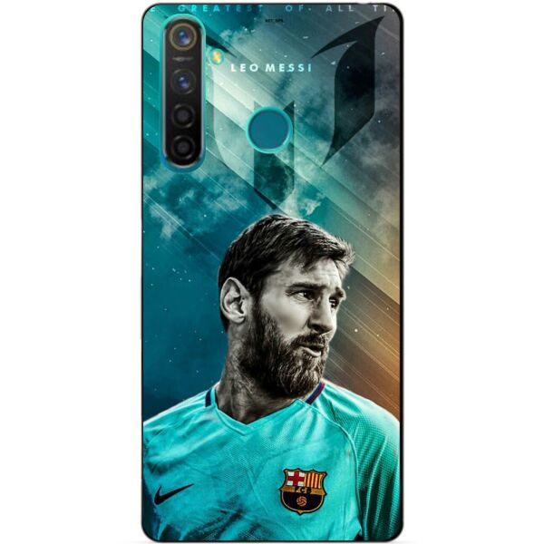 

Силиконовый чехол бампер Candy для Realme 5 Pro с рисунком Messi Leo