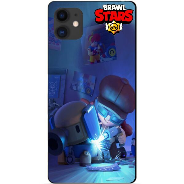 

Силиконовый бампер чехол Candy для Iphone 11 с рисунком Бравл Старс Роборубка Джесси