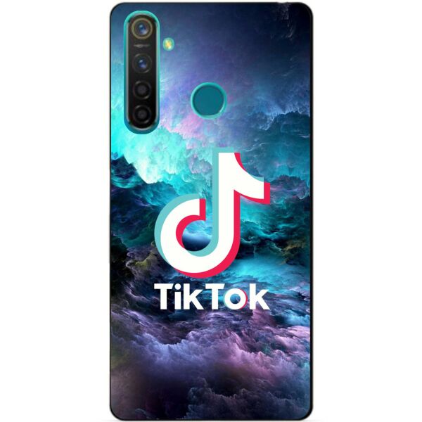 

Силиконовый чехол бампер Candy для Realme 5 Pro с рисунком Tik Tok