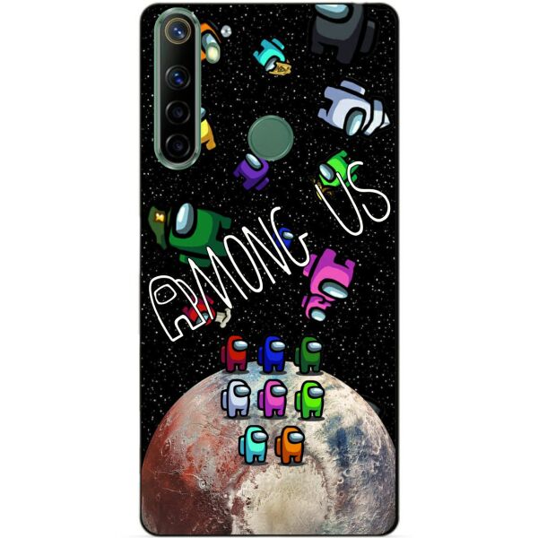 

Силиконовый чехол бампер Candy для Realme 5 Pro с рисунком Амонг Ас