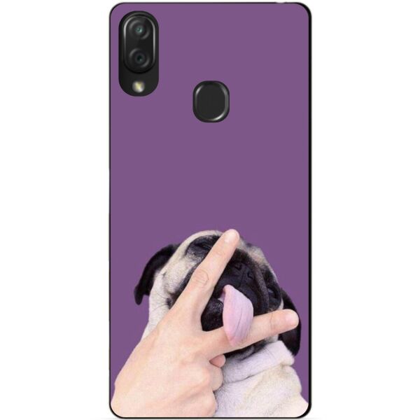 

Чехол силиконовый Candy для ZTE Blade V10 с рисунком Прикольный Мопс