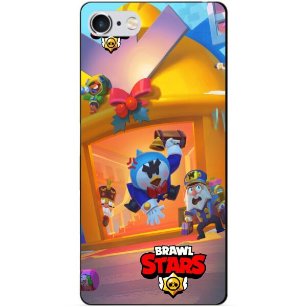 

Силиконовый бампер чехол Candy для Iphone 5s Бравл Старс Веселые каникулы Мистер П.