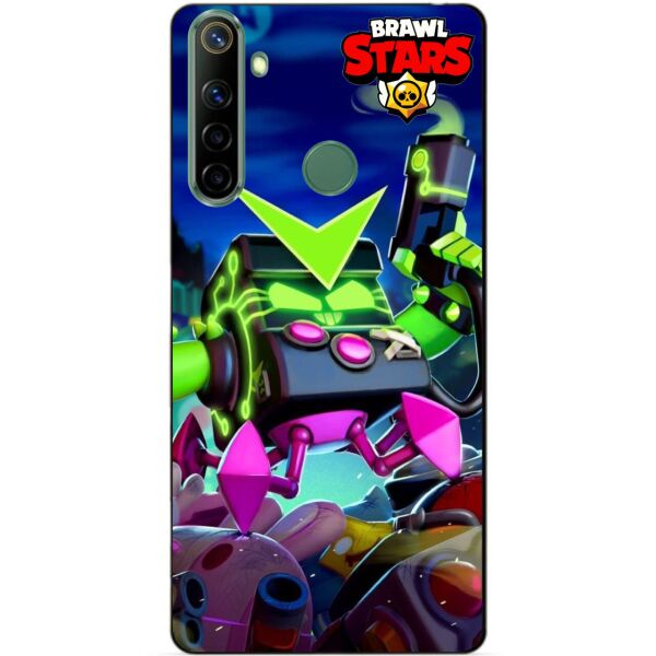 

Силиконовый чехол бампер Candy для Realme 5 Pro с рисунком Бравл Старс Вирусный Бит