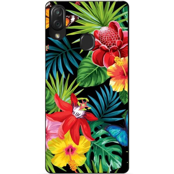 

Чехол силиконовый Candy для ZTE Blade V10 с рисунком Райские цветы