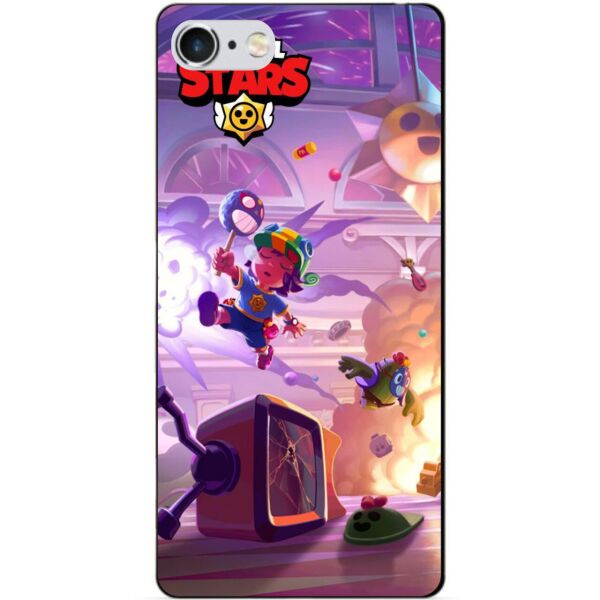 

Силиконовый бампер чехол Candy для Iphone 5s Бравл Старс Парк старр Сэнди