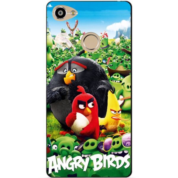 

Силиконовый бампер чехол Candy для ZTE Blade A6 с рисунком Angri Birds свиньи