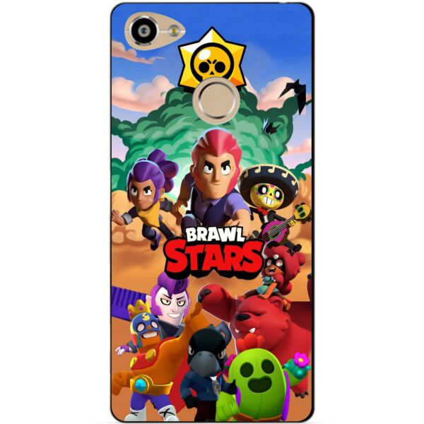 

Силиконовый бампер чехол Candy для ZTE Blade A6 с рисунком Brawl Stars