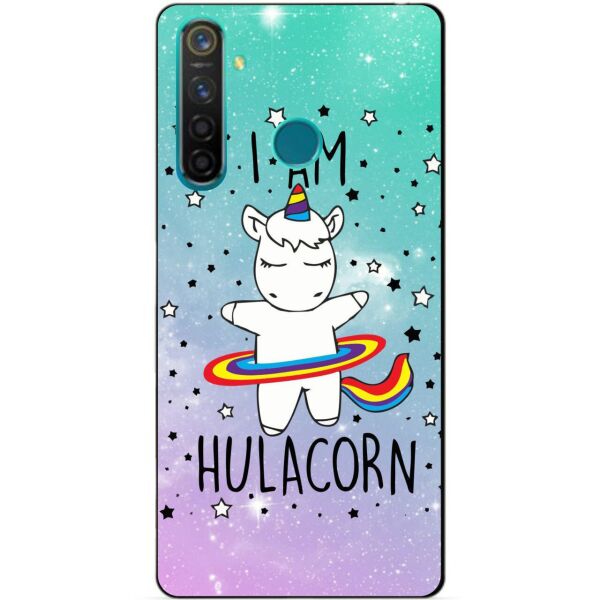 

Силиконовый чехол бампер Candy для Realme 5 Pro с рисунком Единорог