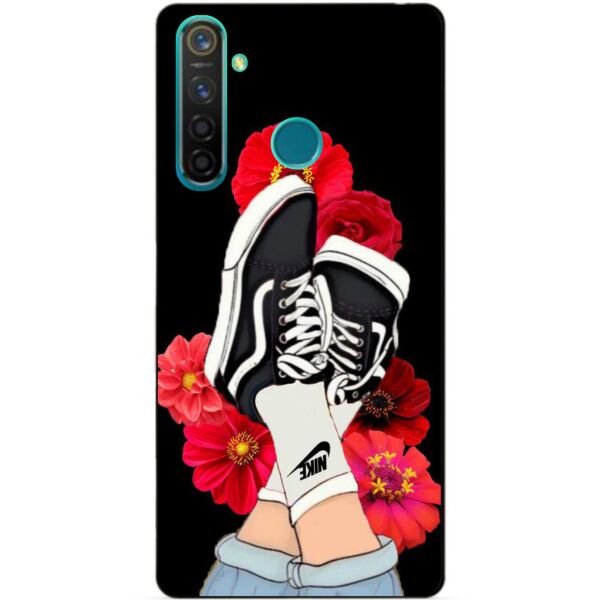 

Силиконовый чехол бампер Candy для Realme 5 Pro с рисунком Кеды