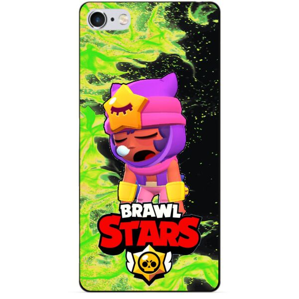 

Силиконовый бампер чехол Candy для Iphone 5s с Героем Brawl Stars Сэнди