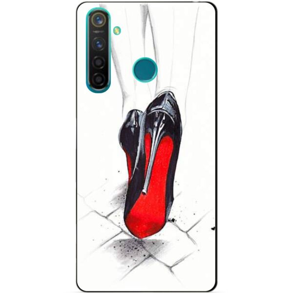

Силиконовый чехол бампер Candy для Realme 5 Pro с рисунком Лабутены