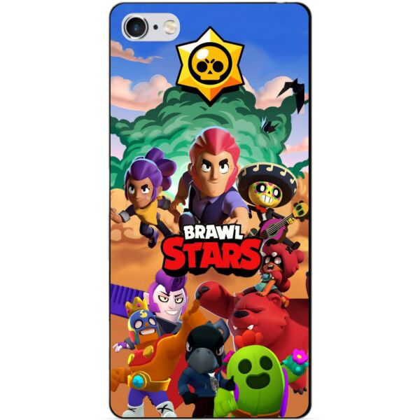 

Силиконовый бампер чехол Candy для Iphone 5s с рисунком Brawl Stars