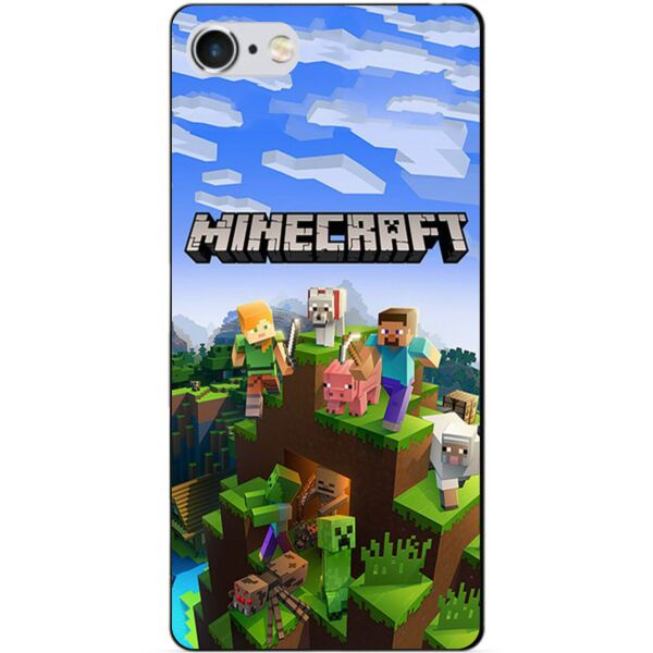

Силиконовый бампер чехол Candy для Iphone 5s с рисунком Minecraft