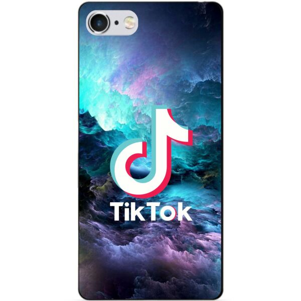 

Силиконовый бампер чехол Candy для Iphone 5s с рисунком Tik Tok
