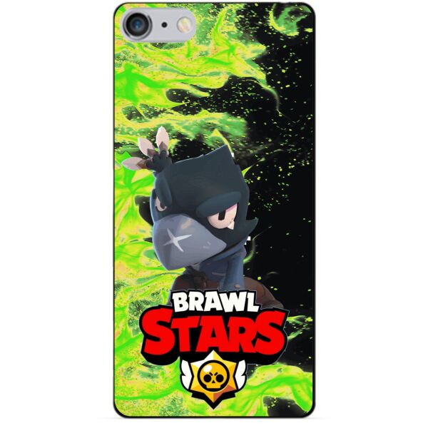 

Силиконовый бампер чехол Candy для Iphone 6 Plus с Героем Brawl Stars Ворон