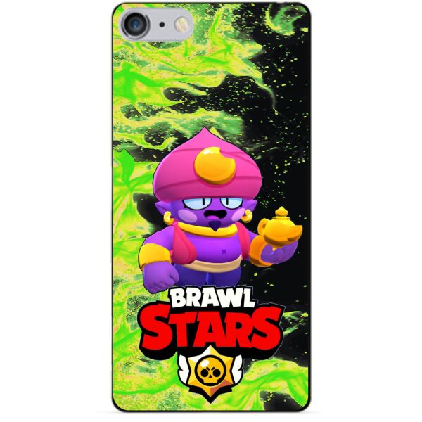 

Силиконовый бампер чехол Candy для Iphone 6 Plus с Героем Brawl Stars Джин