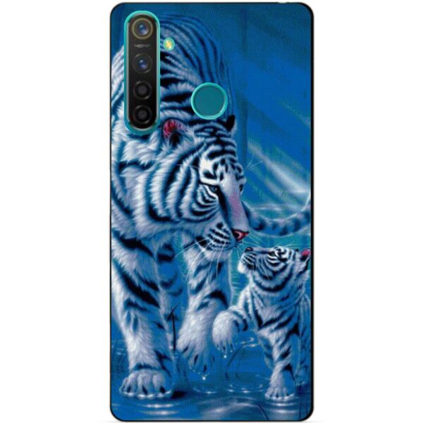 

Силиконовый чехол бампер Candy для Realme 5 Pro с рисунком Тигры