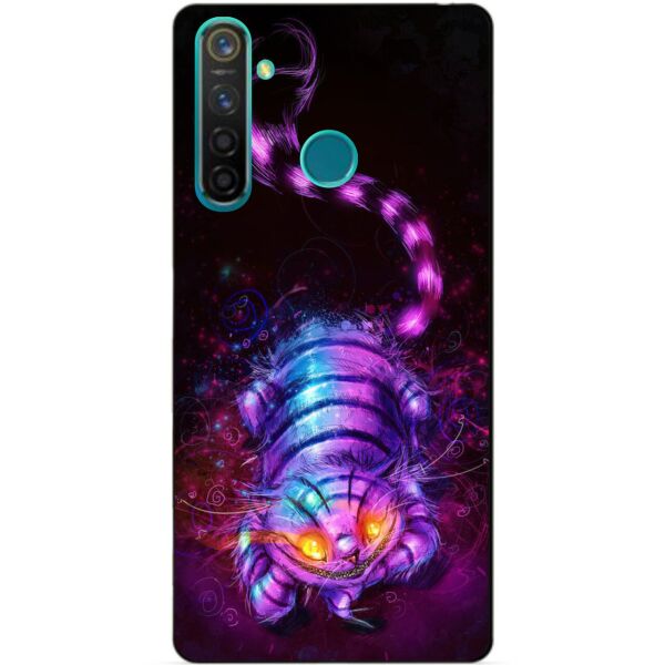 

Силиконовый чехол бампер Candy для Realme 5 Pro с рисунком Чеширский кот