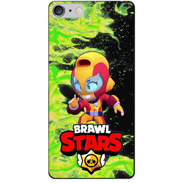 

Силиконовый бампер чехол Candy для Iphone 6 Plus с Героем Brawl Stars Макс
