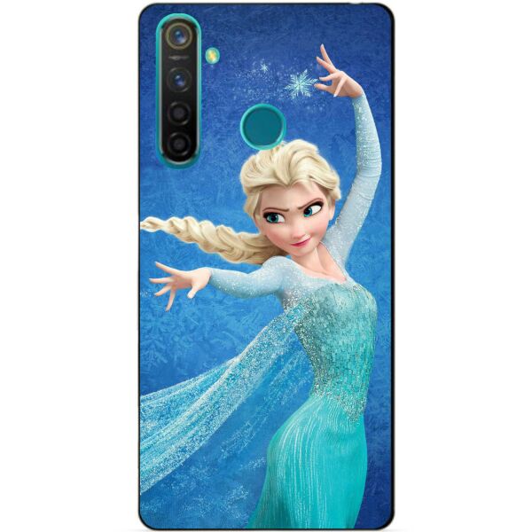 

Силиконовый чехол бампер Candy для Realme 5 Pro с рисунком Эльза