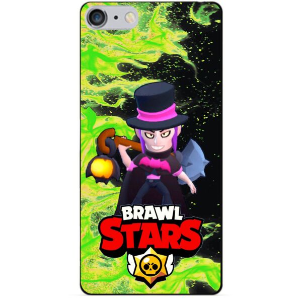 

Силиконовый бампер чехол Candy для Iphone 6 Plus с Героем Brawl Stars Мортис